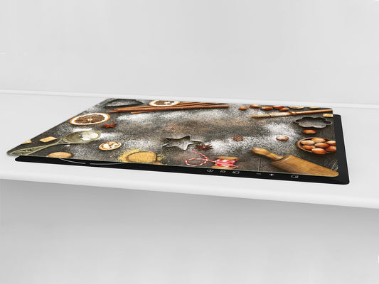 Tempered GLASS Cutting Board - Glass Kitchen Board; Cakes and Sweets Serie DD13 Baking cookies