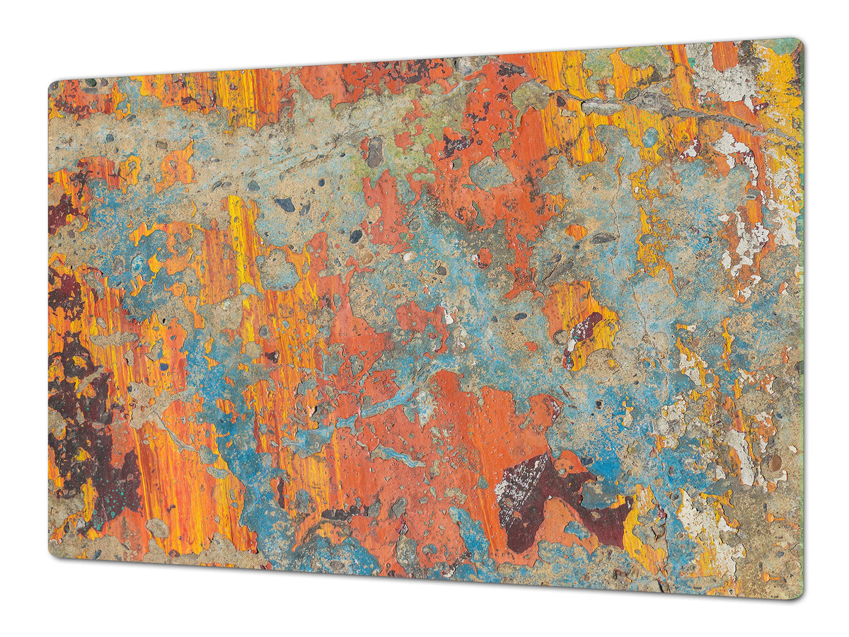 ENORMOUS  Tempered GLASS Chopping Board - Induction Cooktop Cover DD36 Textures and tiles 2 Series: Concrete wall color panorama