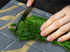 GIGANTIC CUTTING BOARD and Cooktop Cover - Glass Kitchen Board DD35 Textures and tiles 1 Series: Golden branches on a blue background