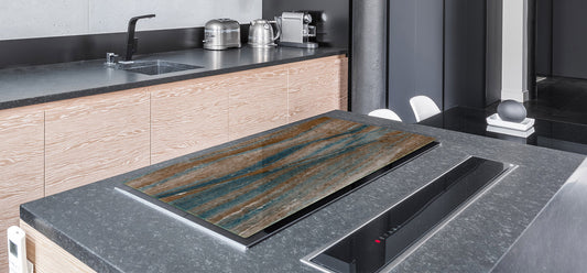 UNIQUE Tempered GLASS Kitchen Board – Impact & Scratch Resistant Cooktop cover DD32 Marbles 2 Series: Colorfoul stone texture