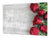 Cubierta de placa de inducción - Tabla para cortar vidrio - Serie de flores DD06B Rosa roja 2
