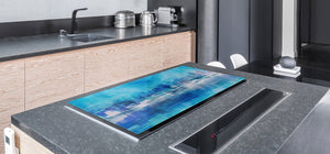 Tempered GLASS Chopping Board – Enormous Induction Cooktop Cover - City Series DD12 A city in the picture
