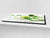 Enorm Küchenbrett aus Hartglas und Induktionskochplattenabdeckung; Fruit and Vegetables series DD02:  Lemon with ice