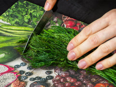 UNIQUE Tempered GLASS Kitchen Board Fruit and Vegetables series DD02 Vegetables on boards
