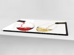 BIG KITCHEN PROTECTION BOARD or Induction Cooktop Cover - Wine Series DD04 French wines 3