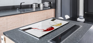 BIG KITCHEN PROTECTION BOARD or Induction Cooktop Cover - Wine Series DD04 French wines 3