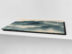 Induction Cooktop Cover – Glass Worktop saver: Fantasy and fairy-tale series DD18 Departing birds