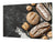 ENORME Tagliere e proteggi-piano di lavoro – GIGANTE TAGLIERE IN VETRO TEMPERATO – Serie di pane e farina DD09: Pane fresco 8