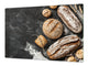 Riesig Mehrfunktional Hartglas Gehärtetes - Abdeckplatte für Induktionskochfeld; Bread and flour series DD09: Fresh bread 8