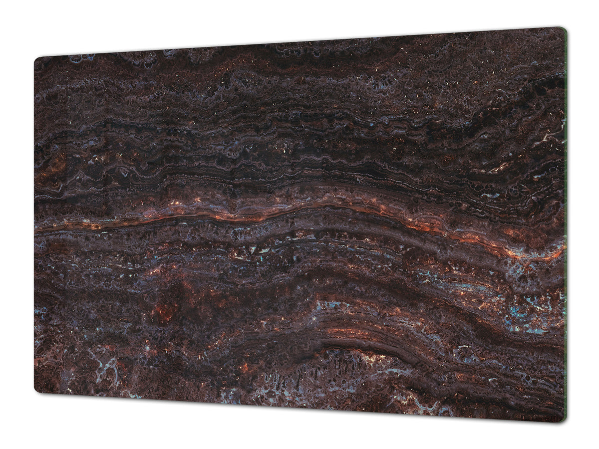 UNIQUE Tempered GLASS Kitchen Board – Impact & Scratch Resistant Cooktop cover DD32 Marbles 2 Series: Italian marble