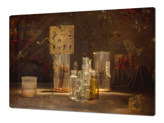 Induction Cooktop Cover – Glass Worktop saver: Fantasy and fairy-tale series DD18 Laboratory