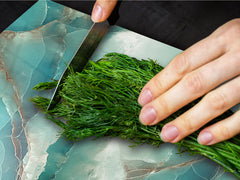 Gigantic Worktop saver and Pastry Board - Tempered GLASS Cutting Board DD21 Marbles 1 Series: Cold blue onyx