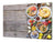 Enorm Küchenbrett aus Hartglas und Induktionskochplattenabdeckung; Food series DD16: Sweet breakfast 1