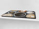 Worktop saver and Pastry Board – Glass Kitchen Board- Coffee series DD07 Coffee 5