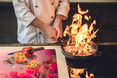 Induction Cooktop Cover – Glass Cutting Board- Flower series DD06B Poppies 4