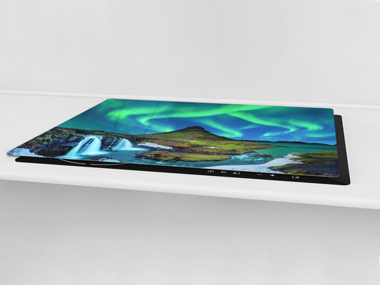 Very Big Cooktop saver - Nature series DD08 Aurora borealis