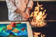 Very Big Cooktop saver - Nature series DD08 Aurora borealis