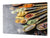 Schneidbrett aus Hartglas und schützende Arbeitsoberfläche – Schneideplatten: Sehr groß Küchenbrett aus Hartglas und Kochplattenabdeckung; spice series DD03B: Asian spices 4
