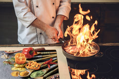 Schneidbrett aus Hartglas und schützende Arbeitsoberfläche – Schneideplatten: Sehr groß Küchenbrett aus Hartglas und Kochplattenabdeckung; spice series DD03B: Asian spices 4