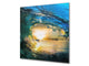 Glass kitchen backsplash – Photo backsplash BS20 Seawater Series: Sunset 2