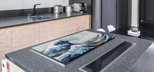 Induction Cooktop Cover – Glass Worktop saver: Fantasy and fairy-tale series DD18 A great wave