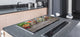 Enorm Küchenbrett aus Hartglas und Induktionskochplattenabdeckung; Food series DD16: Breakfast 3