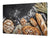 ENORME Tagliere e proteggi-piano di lavoro – GIGANTE TAGLIERE IN VETRO TEMPERATO – Serie di pane e farina DD09: Pane fresco 10