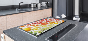 UNIQUE Tempered GLASS Kitchen Board Fruit and Vegetables series DD02 Fruit and vegetables 1