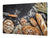 ENORME Tagliere e proteggi-piano di lavoro – GIGANTE TAGLIERE IN VETRO TEMPERATO – Serie di pane e farina DD09: Pane fresco 12