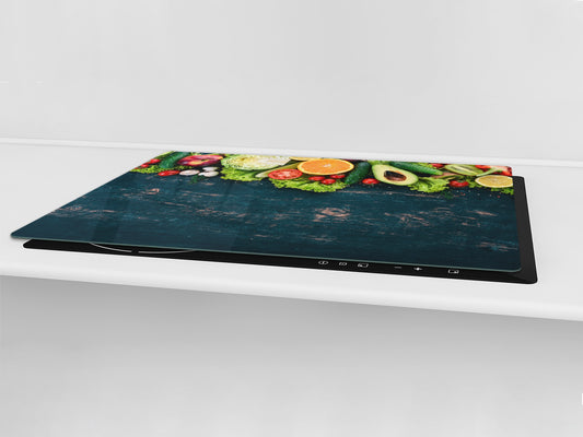 UNIQUE Tempered GLASS Kitchen Board Fruit and Vegetables series DD02 Fruit and vegetables 2