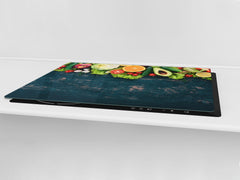 UNIQUE Tempered GLASS Kitchen Board Fruit and Vegetables series DD02 Fruit and vegetables 2