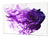 Enorm Schneidbrett aus Hartglas und schützende Arbeitsoberfläche; Flower series DD06B: Purple rose