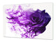 Planche à découper et Ecran anti-projections; Série de fleurs DD06B: Rose pourpre
