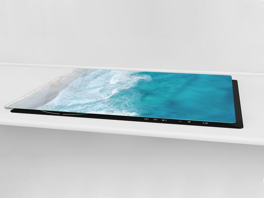 Gigantic KITCHEN BOARD & Induction Cooktop Cover - Water Series DD10 Rough sea