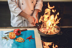 Gigantic KITCHEN BOARD & Induction Cooktop Cover - Water Series DD10 Rough sea