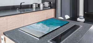Gigantic KITCHEN BOARD & Induction Cooktop Cover - Water Series DD10 Rough sea