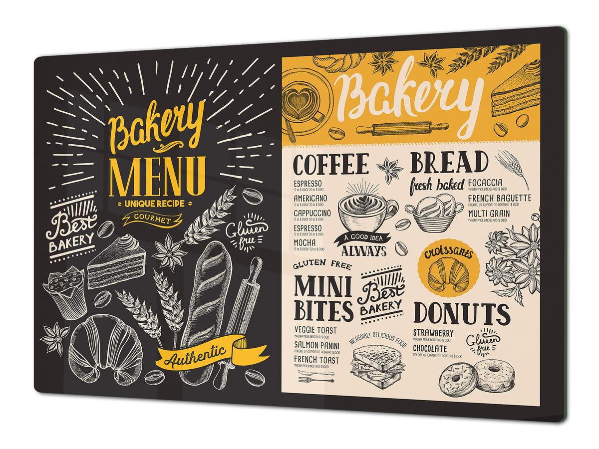 GIGANTIC CUTTING BOARD and Cooktop Cover - Expressions Series DD17 Bakery dessert menu