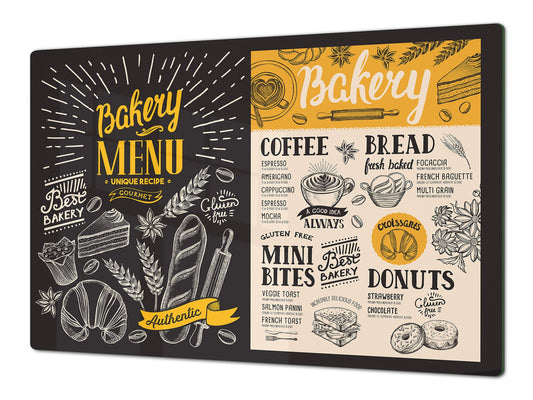 GIGANTIC CUTTING BOARD and Cooktop Cover - Expressions Series DD17 Bakery dessert menu