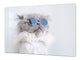 Riesig Schneidbrett aus Hartglas und schützende Arbeitsoberfläche; Animals series DD01: Kitty 1