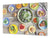 Enorm Küchenbrett aus Hartglas und Induktionskochplattenabdeckung; Food series DD16:  Vegetable salad