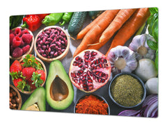 UNIQUE Tempered GLASS Kitchen Board Fruit and Vegetables series DD02 Fruit and vegetables 3
