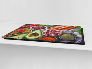 UNIQUE Tempered GLASS Kitchen Board Fruit and Vegetables series DD02 Fruit and vegetables 3