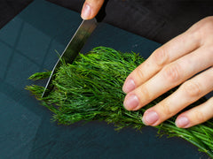 UNIQUE Tempered GLASS Kitchen Board Fruit and Vegetables series DD02 Nectarines and plums