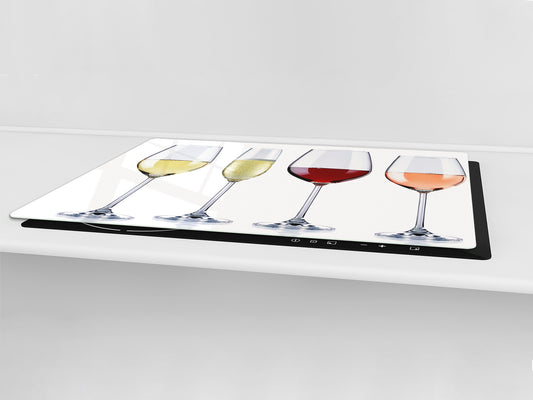 BIG KITCHEN PROTECTION BOARD or Induction Cooktop Cover - Wine Series DD04 Wine tasting 1
