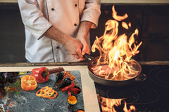 Schneidbrett aus Hartglas und schützende Arbeitsoberfläche – Schneideplatten: Sehr groß Küchenbrett aus Hartglas und Kochplattenabdeckung; spice series DD03B: Asian spices 6