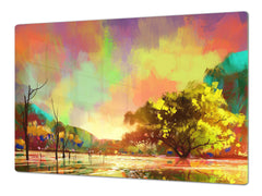 Impact & Shatter Resistant Worktop saver- Image Series DD05B Colorful park