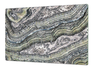 Enorm Schneidbrett aus Hartglas und schützende Arbeitsoberfläche; Texture Series DD20: Texture 1