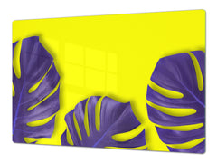 Worktop saver and Pastry Board – Cooktop saver; Series: Outside Series DD19 Violet leaves 2