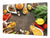 Schneidbrett aus Hartglas und schützende Arbeitsoberfläche – Schneideplatten: Sehr groß Küchenbrett aus Hartglas und Kochplattenabdeckung; spice series DD03B: Colorful spices 1