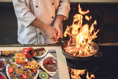 BIG KITCHEN BOARD & Induction Cooktop Cover – Glass Pastry Board - Food series DD16 Sweet breakfast 2